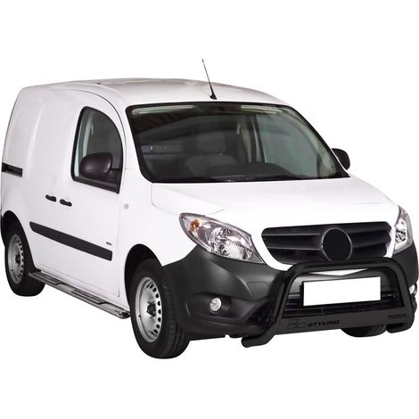 Pare-buffle Avant pour Mercedes Citan 2012-2020 63 mm en Acier Noir (1/5)