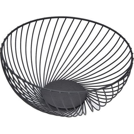 Corbeille à fruits en fer, style européen, design simple et antidérapant, facile à transporter, pour ranger les fruits et les en-cas. (1/5)