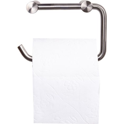 Edelstahl Klopapierhalter Hobart Toilettenpapierhalter matt gebürstet Rollenhalter (1/2)