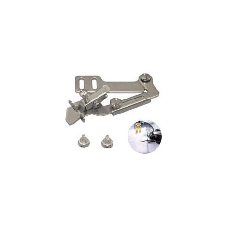 Pied de biche pour ourlet roulé réglable – Acier inoxydable, compatible avec toutes les machines à coudre domestiques (1/5)
