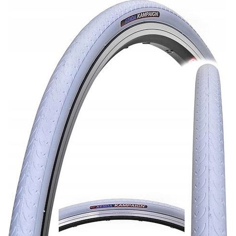 Neumático Kenda Kampaign blanco para bicicleta de carretera, 700 x 23c