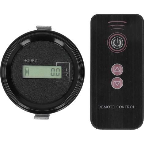 Compteur horaire numérique LCD haute précision pour excavatrice Hyundai 12-36V, avec télécommande, affichage des données et stockage réinitialisable, style ancien. (1/5)