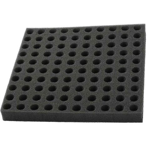 Éponge de culture hors-sol pour semis, 100 trous, outil de plantation hydroponique pour la croissance de jeunes bourgeons de fleurs, fruits et légumes-black (1/5)