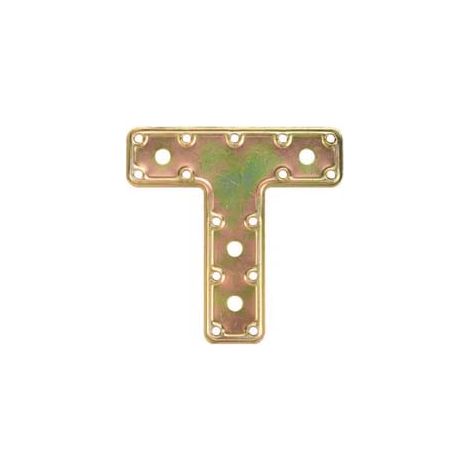 PIASTRA DI GIUNZIONE PESANTE A T ART.751- - mm.160x115x45 - spessore mm.2,2 - 5 pezzi ALDEGHI