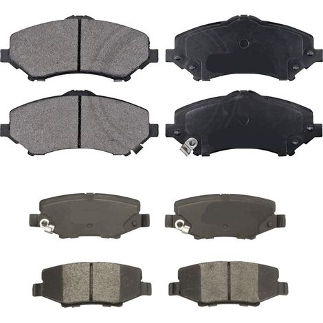 KIT PASTIGLIE FRENO ANTERIORI E POSTERIORI compatibile con JEEP GRAND CHEROKEE II (WJ,WG) / PASTIGLIE FRENANTI AUTO OEM FDB1523 FDB1659,FDB1524 / SOSTITUZIONE DIRETTA / BASSA POLVERE / SILENZIOSO