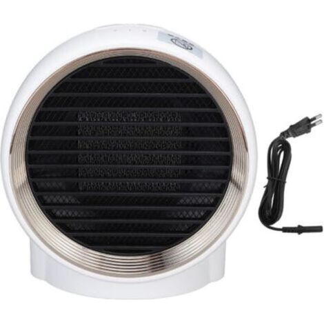Mini radiateur 1000W silencieux, chauffage rapide, protection surchauffe. Ventilateur portable prise UE 220V pour chambre bureau (1/4)