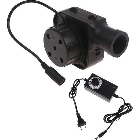 Ventilateur turbo détachable 75mm 75x30mm avec conduit d'air, contrôleur de vitesse, ventilateur de barbecue, soufflerie réglable US (1/4)