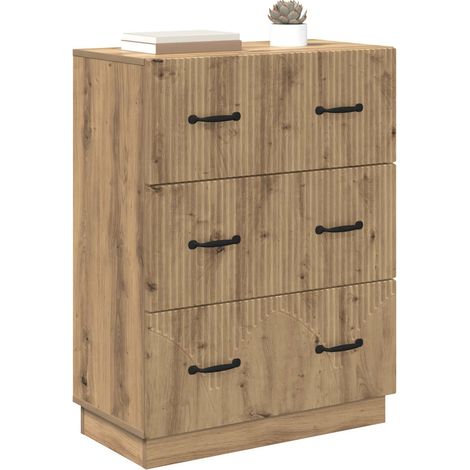 Maison Exclusive - Armoire à tiroirs Chêne artisanal 66 x 34,5 x 87 cm
