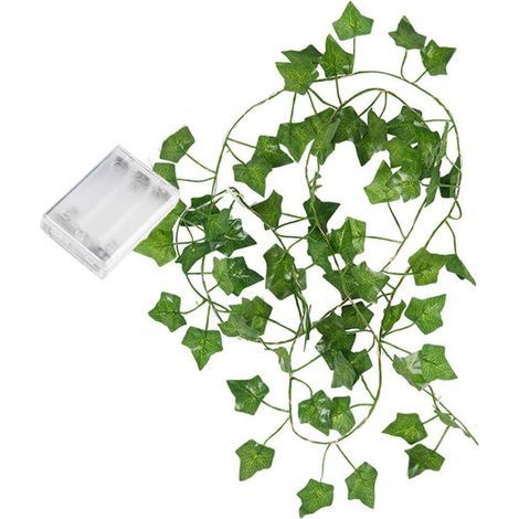 2m 20 LED String Lights Battery Powered Vine Leaves String Lights for Home Wedding Decoration (1/5)