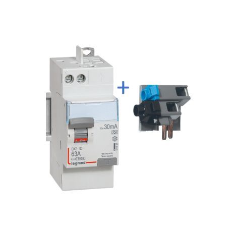Legrand - ID DX3 2P - 63A - 30mA - Type A - alimentation cu00e2ble - Ru00e9f : 411651+405209 (1/4)