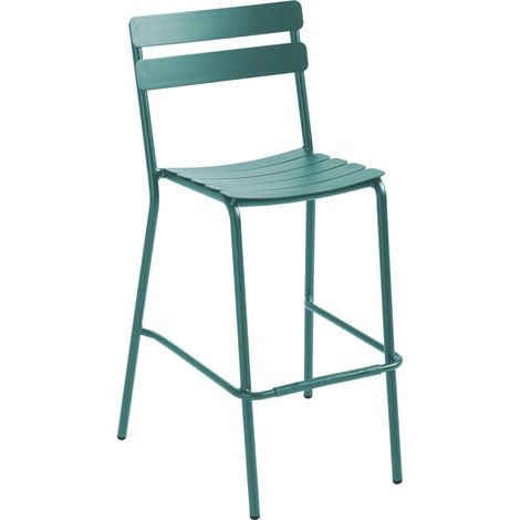 Chaise haute de terrasse vert foncé