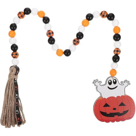 Guirlande de perles en bois pour Halloween (4 pièces) (1/5)