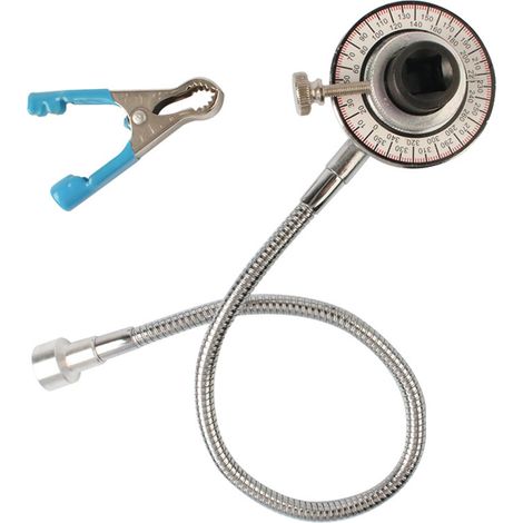 Torsímetro con ángulo ajustable de 360° fabricado en acero cromo-vanadio, accionamiento de 1/2 pulgada (12,5 mm), herramienta de medición profesional (1/5)