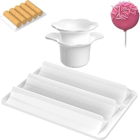 Tagliabiscotti e stantuffo con vassoio, stampo circolare per, misura 4,4 cm, capacità con due cavità (di e) (1/5)