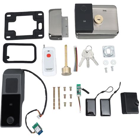 Serrure connectée intelligente Biométrique à empreinte digitale Accès sans clé Waterproof Installation facile pour porte d'entrée (1/5)