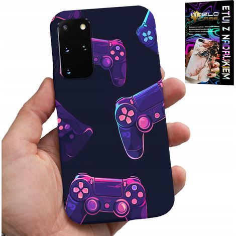 Coque pour Samsung Galaxy S20 Plus - Coque pour gamers, motifs de jeux + effet métallisé (1/5)
