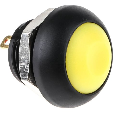Bouton-poussoir, Momentané, Unipolaire à une direction, 100 mA (50 V c.c.), 125 mA (125 V c.a.), 200 mA (250 V c.a.), ( Prix pour 1 ) (1/3)