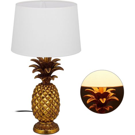 Lámpara de mesa de piña