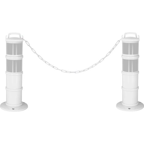 Kit de 2 balises modulables Blanche avec deux bandes rétroréfléchissantes - 1090231 (1/3)