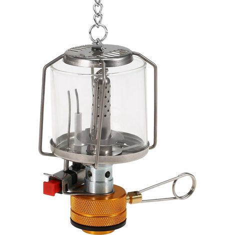 Tragbare Mini-Gas-Campinglampe mit Piezozündung, Zeltlampe für den Außenbereich
