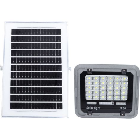 Lampe solaire extérieure 30 LED 5054 étanche IP66, applique murale solaire 100 W avec batterie 4000 mAh (1/5)