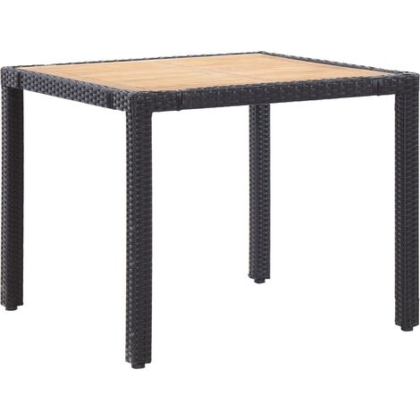 Maison Exclusive - Set da Pranzo da Giardino 5 pz con Cuscini in Polyrattan Nero (1/5)