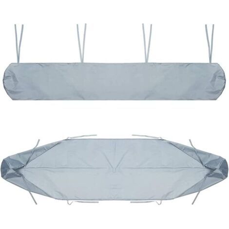 Housse de Auvent Jardin Protection, BâChe Sac de Rangement 420D Oxford Contre Les UV Anti-poussière étanche Contre la Neige et la Pluie en Hiver, pour Canopy Shelter De Terrasse Meubles (Gris, 4M) (1/5)