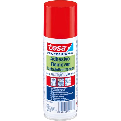 Tesa – Spray nettoyant 200 ml – Élimine résidus d'adhésif, colle, graisse – Formulé à base de limonène – S'évapore sans traces