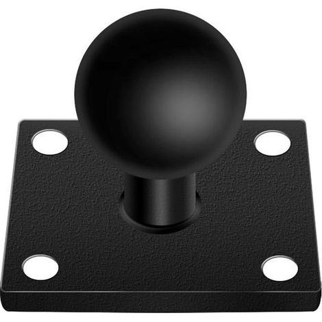 Support de fixation à rotule carrée/ronde en alliage d'aluminium de 1 pouce pour écran d'ordinateur industriel de navigation (rotule de 25 mm). (1/4)