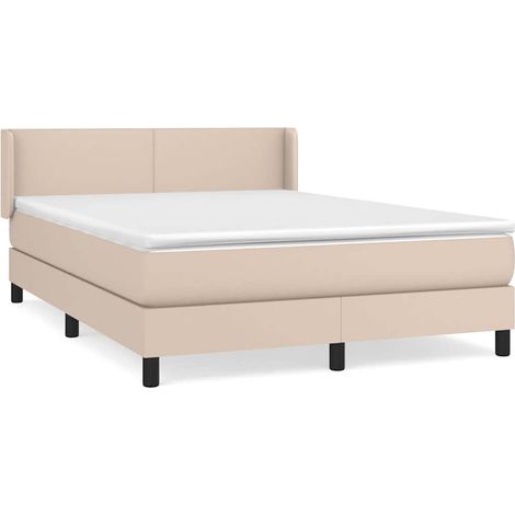 Maison Exclusive - Sommier à lattes de lit avec matelas Cappuccino 140x200 cm (1/5)