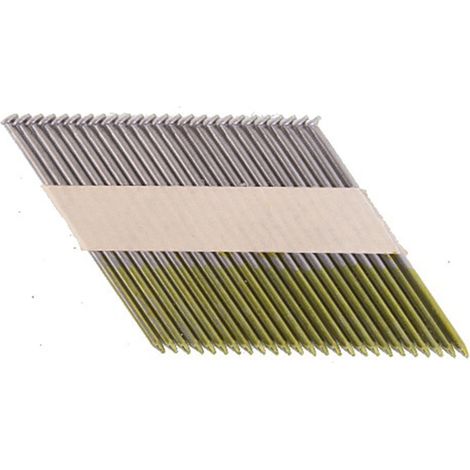 Makita – 3000 clous 34° tête D lisses – bandes collées pour cloueurs pneumatiques et à gaz – Ø 3,1 mm – Long. 75 mm – Applications : ossature bois, charpente