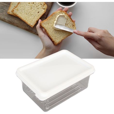 Boîte de conservation pour beurre, transparente, résistante aux basses températures, idéale pour la conservation au réfrigérateur et le fromage. (1/5)
