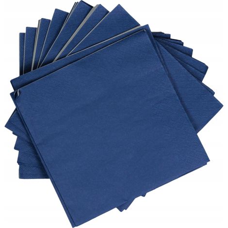 Tovaglioli a 3 veli, 20 pezzi, blu (blu navy caldo) (1/3)