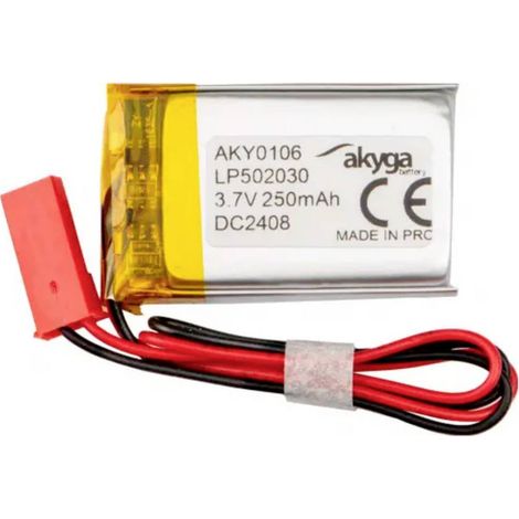 Pacco batteria x Batteria ricaricabile speciale Akyga LP502030 LiPo 3.7 V 250 mAh (1/3)
