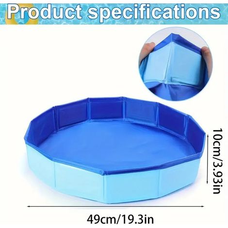 piscine hors sol-Tissu composite,Children's Pool—— bleu, 50x10cm (sans orifice de drainage) (1/5)