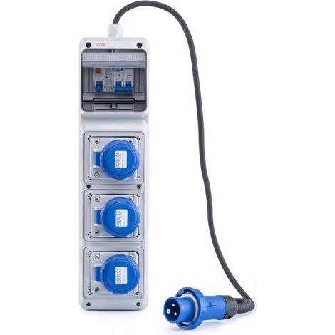 ROSI Quadro Cantiere con 3 prese CEE Certificato - 2260