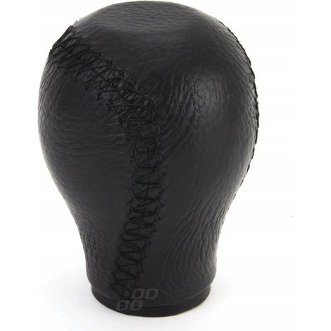 Pomello del cambio in pelle, filettatura nera, universale AMIO-01755 (1/2)