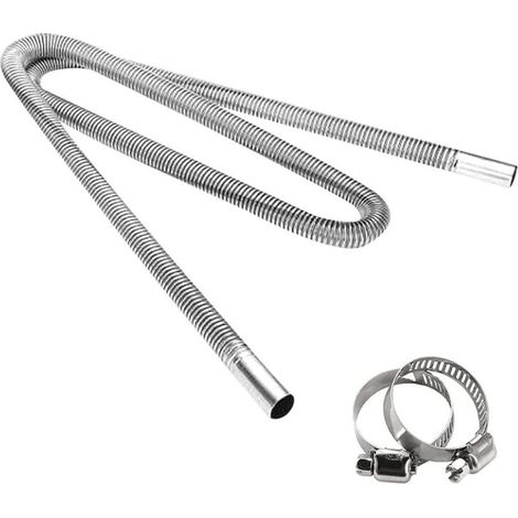 Tuyau d'échappement de chauffage 200cm tuyau d'échappement de chauffage de voiture 25mm tuyau d'aération de gaz Diesel Flexible (1/4)