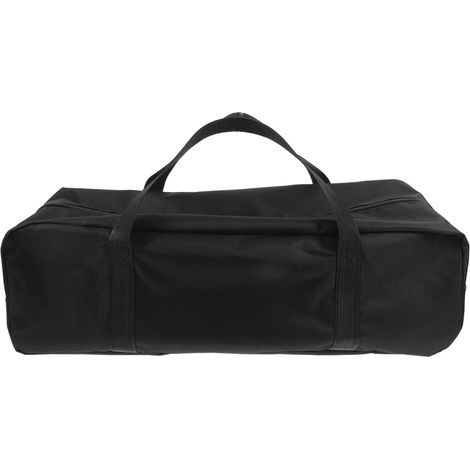 Sac de rangement haut de gamme pour barbecue et accessoires, en tissu Oxford, organiseur robuste pour le camping et les activités de plein air, 45 cm x 17 cm x 14 cm, noir, design moderne (1/5)