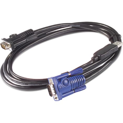APC AP5253 cable para video, teclado y ratón (kvm) Negro 1,83 m