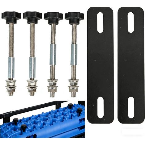Kit de Montage de Planche de Traction, Kit de Fixation pour Boîte de Toit, Kits de Broches de Montage, Support de Planche de Récupération, Fixation de Coffre de Toit pour Voiture Camion