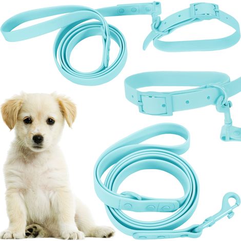 LEASH AND COLLAR TUTUMI PJ-070 S BLUE