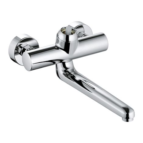 PROVITA Wandarmatur-EHM DN 15 ohne Hebel, Ausladung 317 mm chrom (1/4)