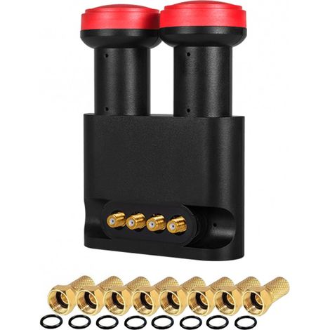 LNB Monobloc Quad - MEGASAT - ASTRA & HOTBIRD - 4 Sorties - 0,1dB - Full HD 4K (1/2)