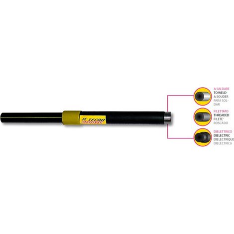 Tecnogiunto rettilineo zincato rivestito versione a saldare DN 2"1/2 - PE-D 75 mm 00000020355 (1/2)