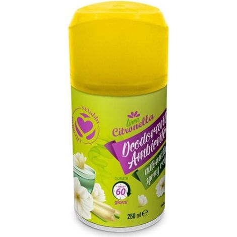 TrAdE Shop Traesio - Set 24 Pz Deodorante Ambiente Citronella Da 250ml Ricarica Spray Automatica 023328 - (1/2)