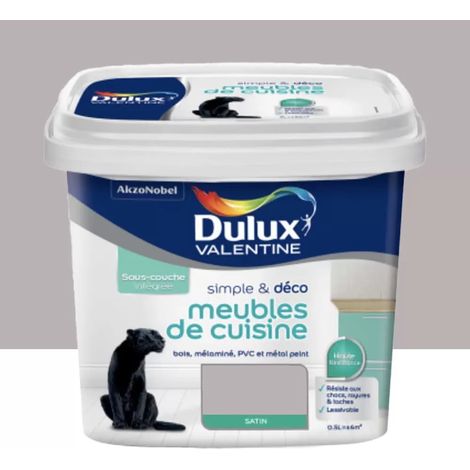 Peinture Meubles de cuisine Dulux Valentine Simple & Déco Macaron glacé 0,5 L (1/2)