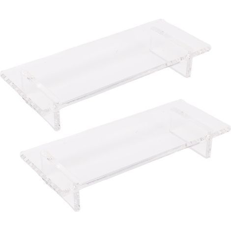 Plateau de salle de bain imperméable à l'eau, support de savon en acrylique Transparent pour décorations de bougies de plantes de cuisine (1/5)