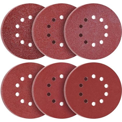 225mm Sanding Discs, 60 Pieces, Grits P40, P60, P80, P120, P240, P320, 10 Holes, 225mm Round Abrasive Discs, Sandpaper for Drywall Sanders, Giraffe Sanders (1/5)