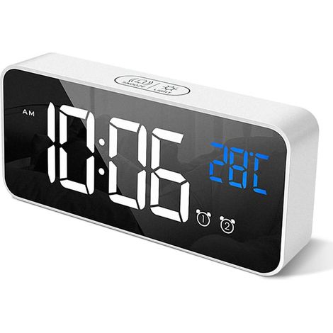 Digitaler Wecker mit großem LED-Temperaturdisplay, tragbar (1/5)